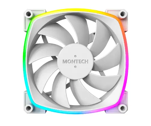 Montech ανεμιστήρας AX120 PWM, ανεμιστήρας 120mm, ARGB, Λευκό - 7