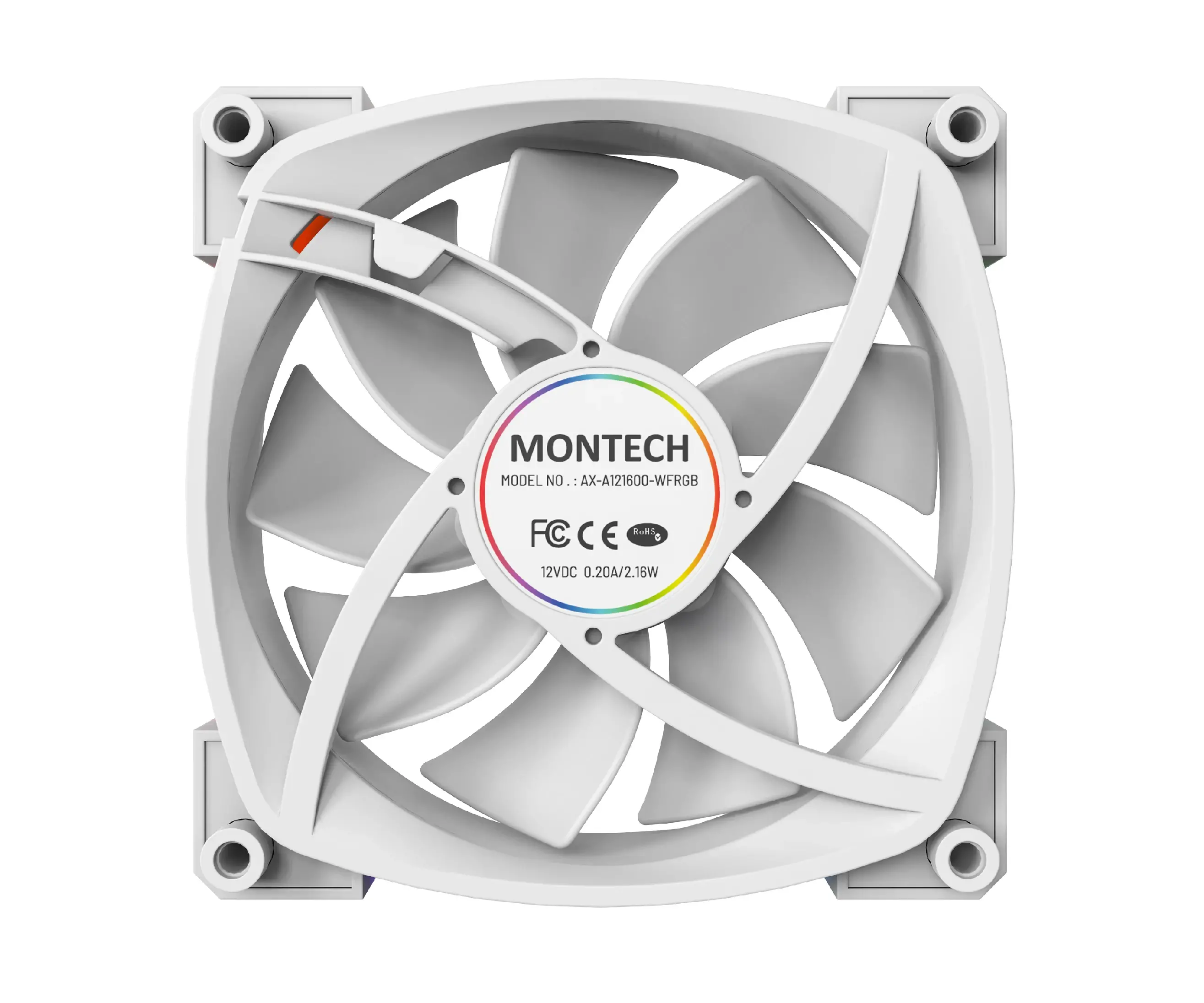 Montech вентилатор AX120 PWM, Fan 120mm, ARGB, White - image 9