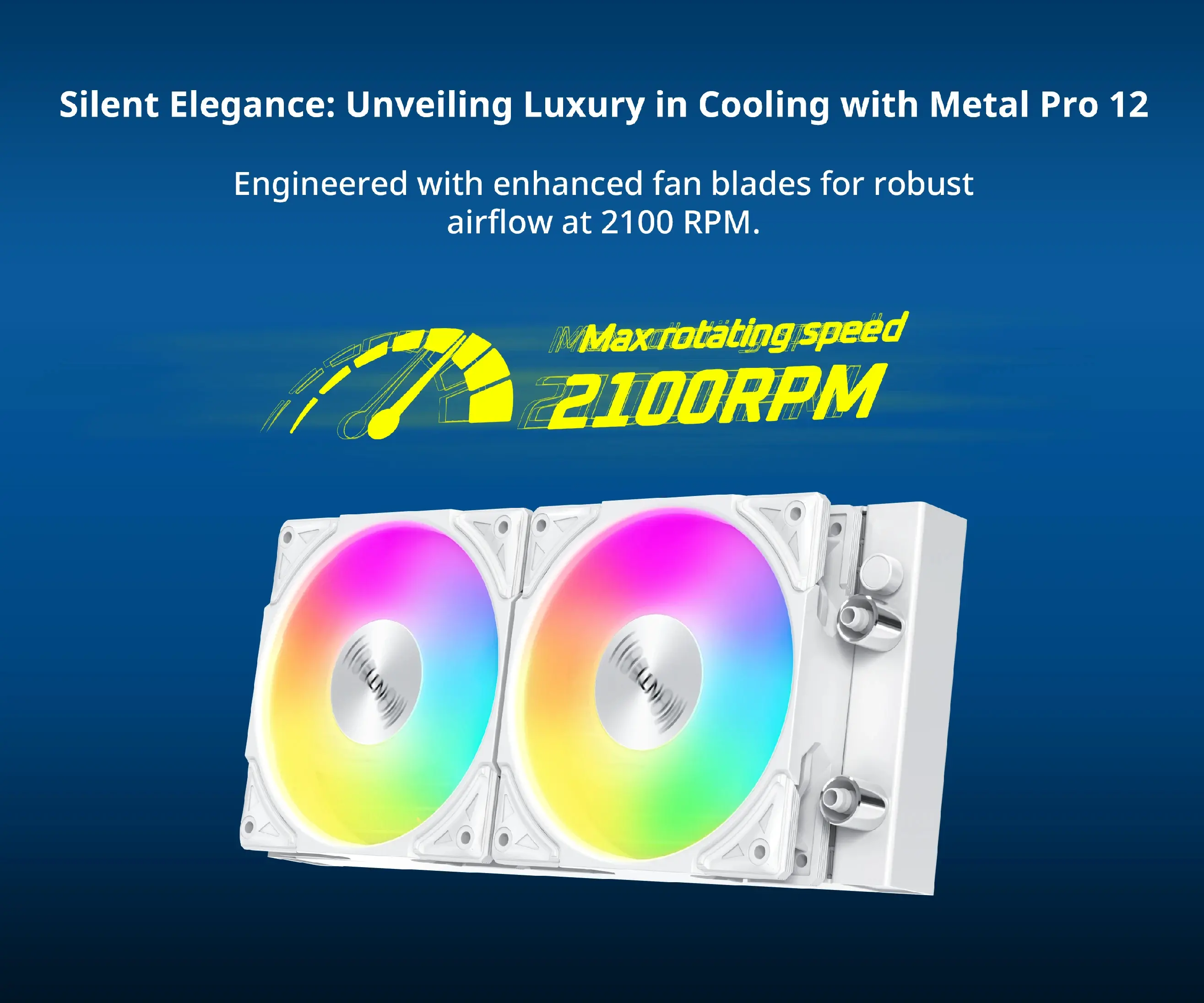 Montech водно охлаждане Hyper Flow ARGB 240, CPU Liquid Cooler, White - image 3