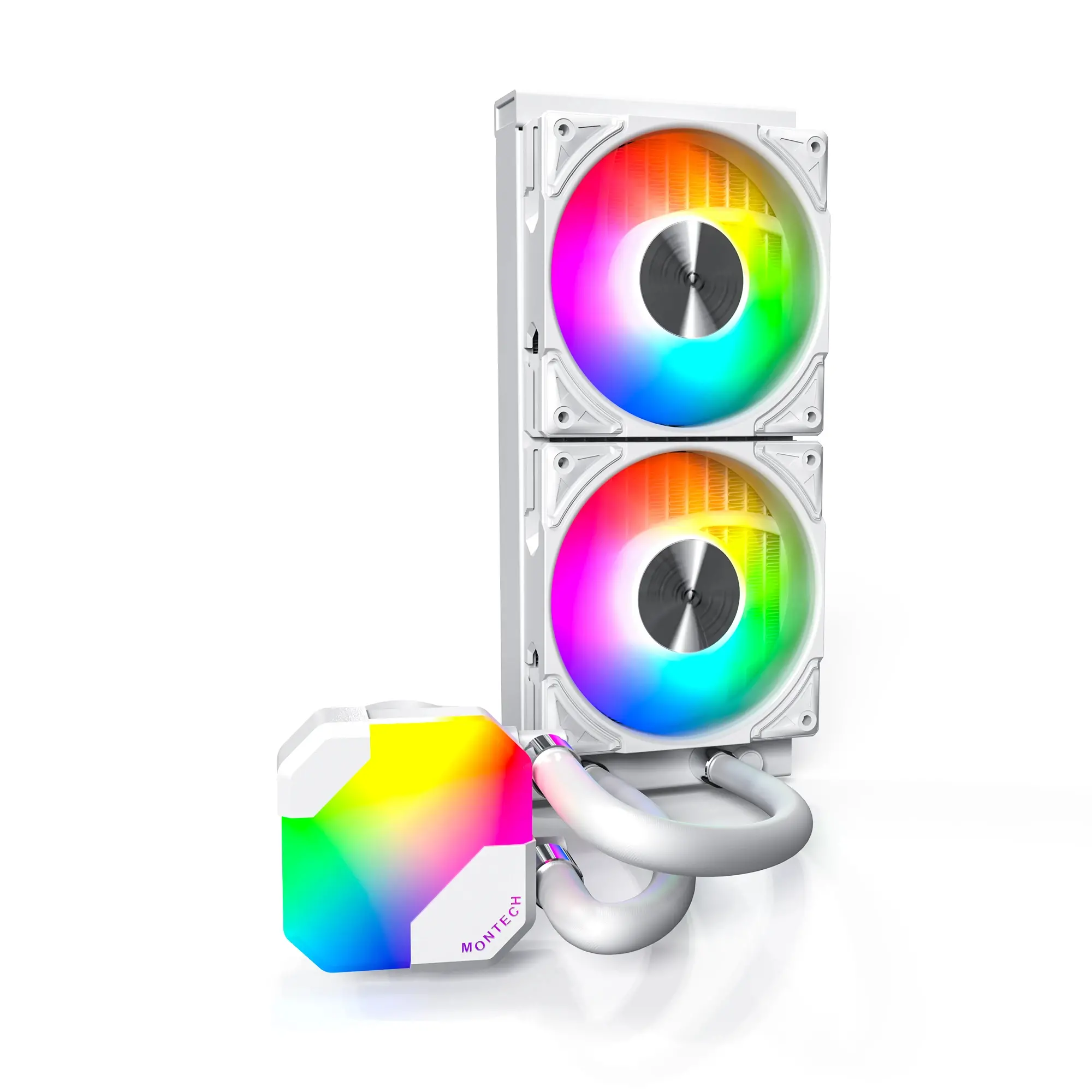 Montech водно охлаждане Hyper Flow ARGB 240, CPU Liquid Cooler, White - image 5