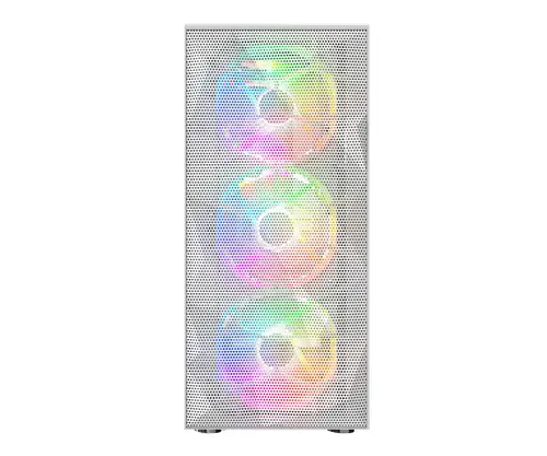 Montech кутия X3 MESH, Mid-tower Case, TG, 6 fixed RGB Fans, White - image 10