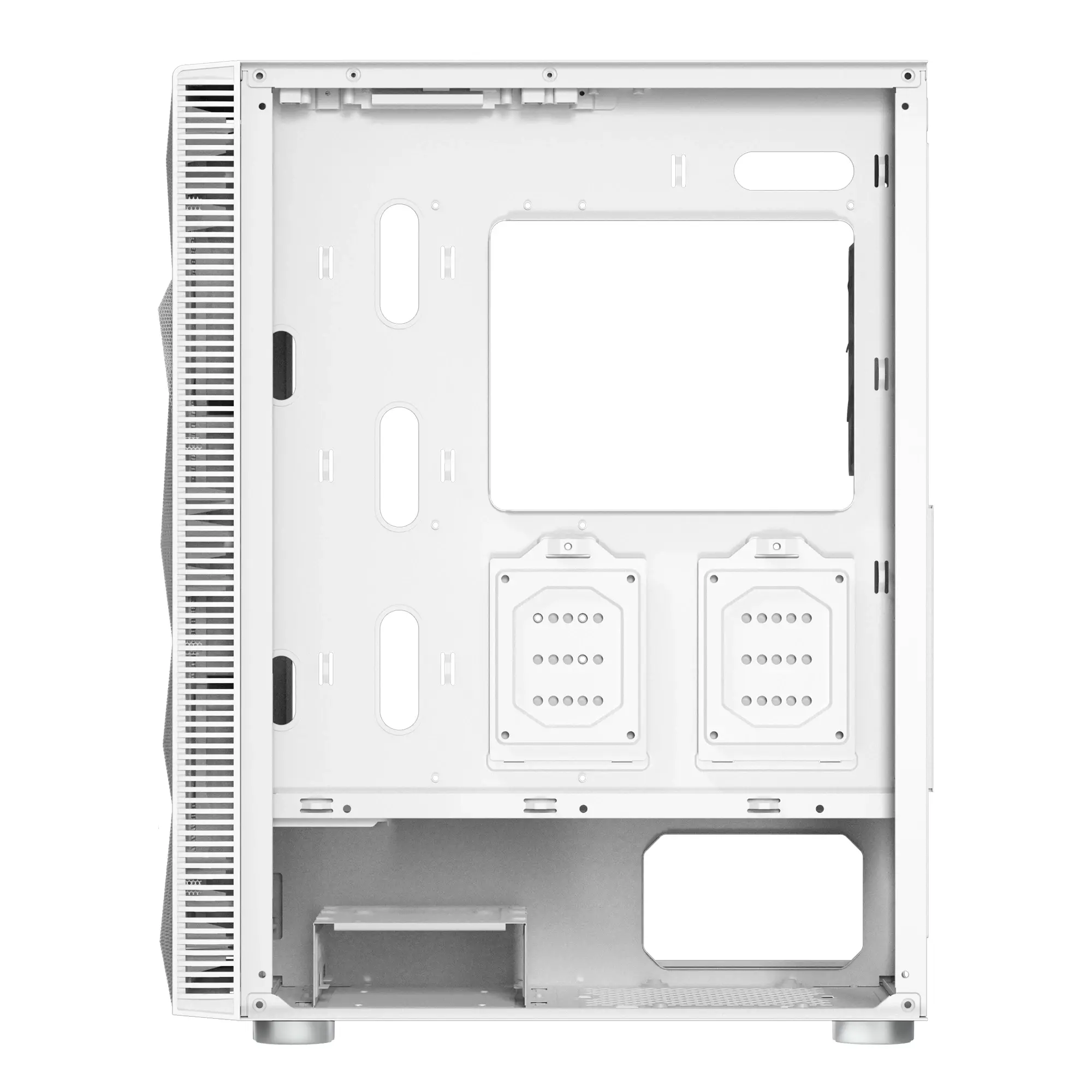 Montech кутия X3 MESH, Mid-tower Case, TG, 6 fixed RGB Fans, White - image 13