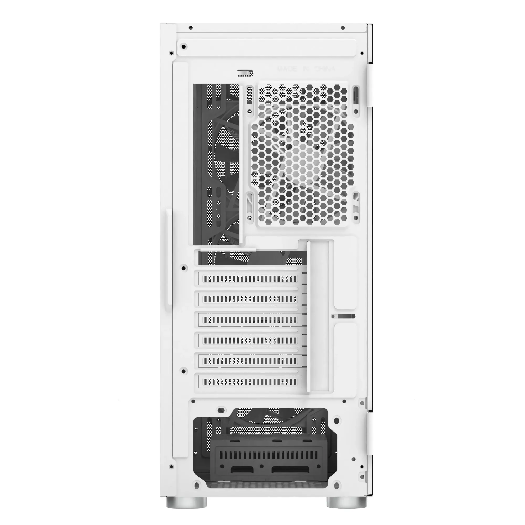 Montech кутия X3 MESH, Mid-tower Case, TG, 6 fixed RGB Fans, White - image 15