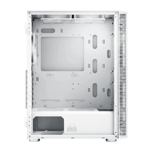 Montech кутия X3 GLASS, Mid-tower Case, TG, 6 fixed RGB Fans, White - image 10