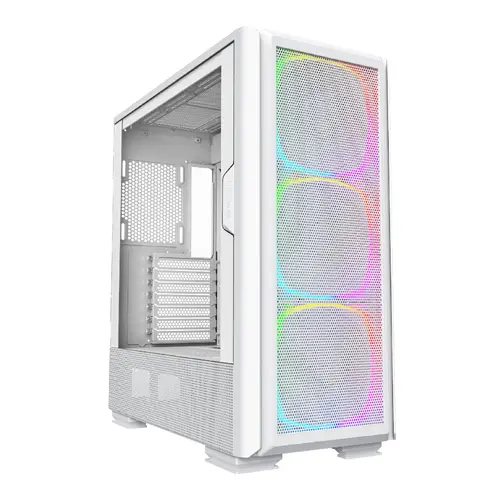 Montech carcasă SKY TWO GX, Mid-tower, TG, 3 ventilatoare 140mm ARGB, Alb - 8