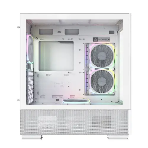 Montech кутия SKY TWO, Mid-tower Case, TG, 4x120mm ARGB Fans, White - image 1