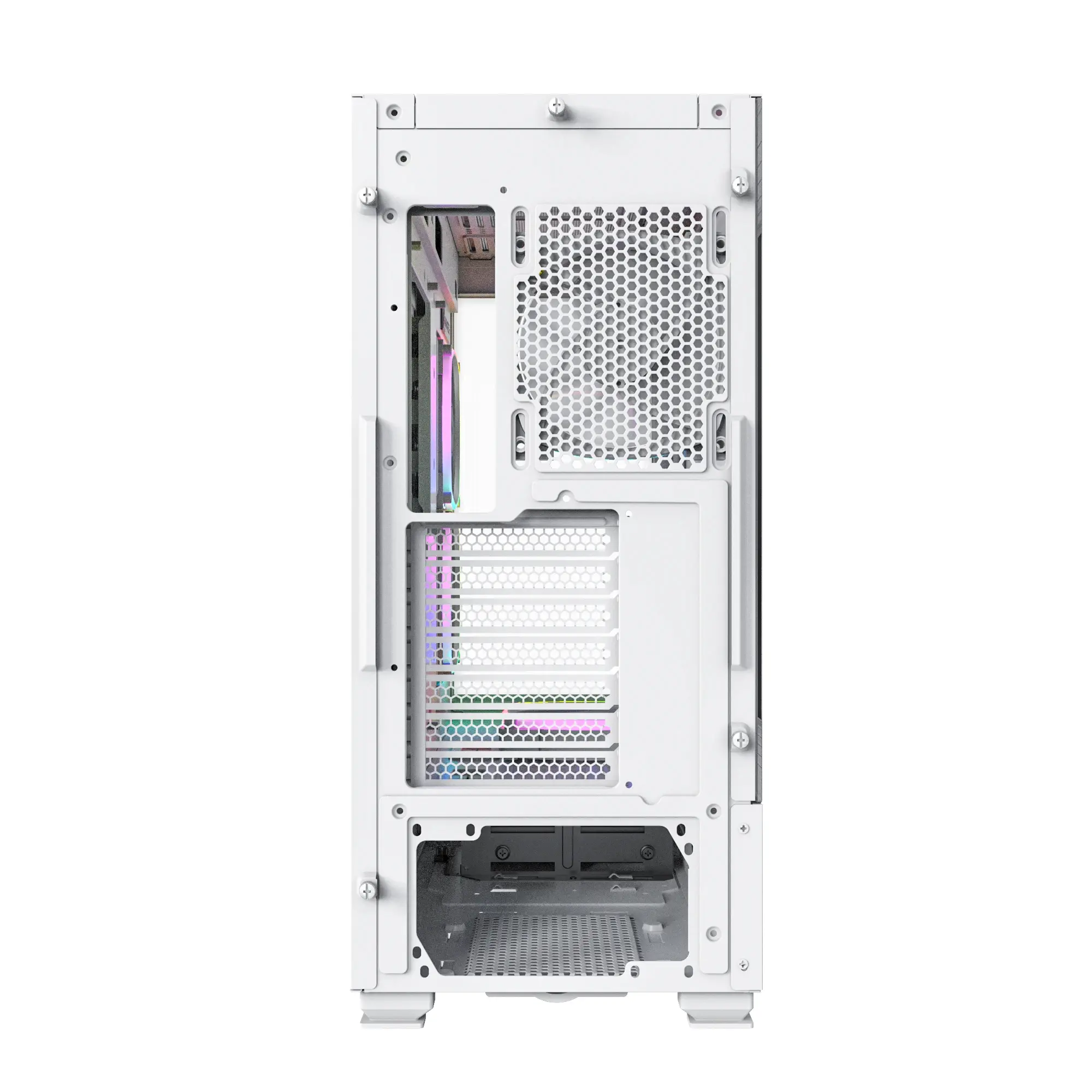 Montech кутия SKY TWO, Mid-tower Case, TG, 4x120mm ARGB Fans, White - image 2