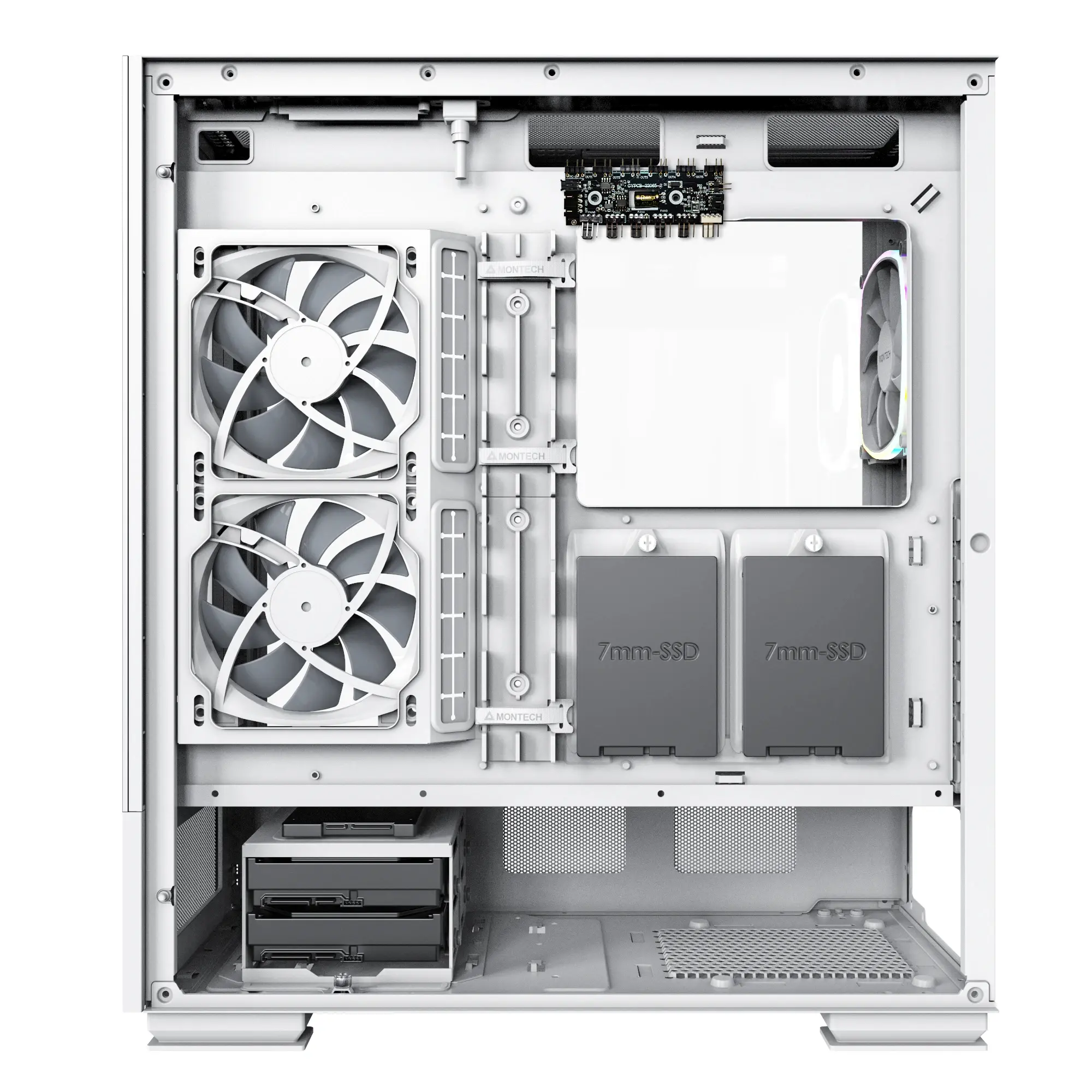 Montech кутия SKY TWO, Mid-tower Case, TG, 4x120mm ARGB Fans, White - image 7