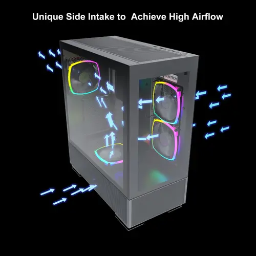 Montech кутия SKY TWO, Mid-tower Case, TG, 4x120mm ARGB Fans, Black - image 12