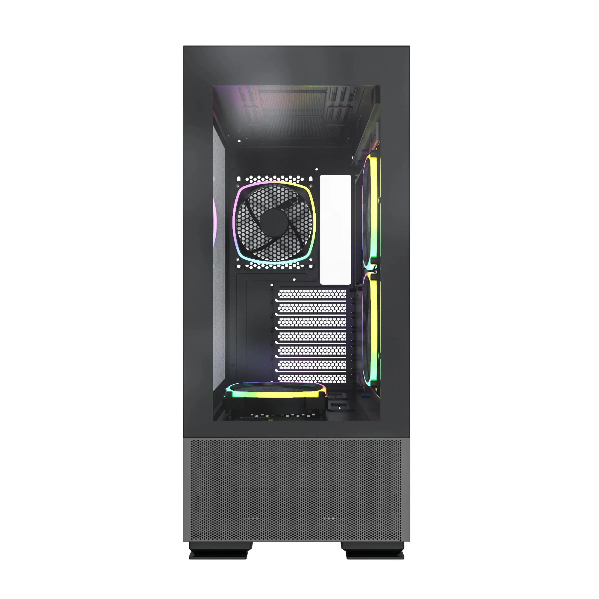 Montech кутия SKY TWO, Mid-tower Case, TG, 4x120mm ARGB Fans, Black - image 4