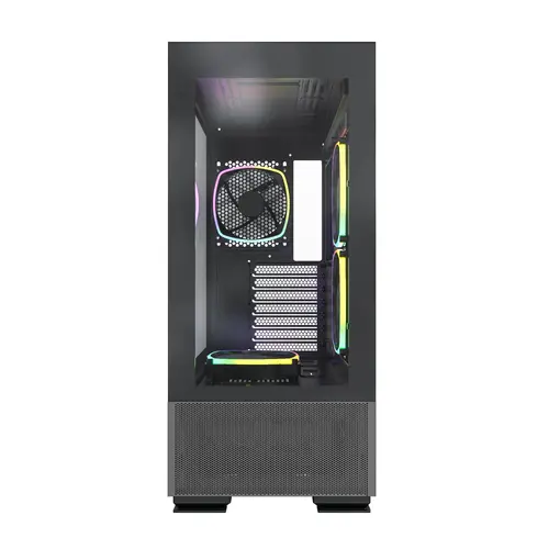 Montech κουτί SKY TWO, Mid-tower, TG, 4 ανεμιστήρες 120mm ARGB, Μαύρο - 5