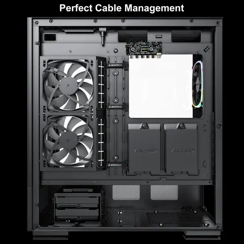 Montech кутия SKY TWO, Mid-tower Case, TG, 4x120mm ARGB Fans, Black - image 9
