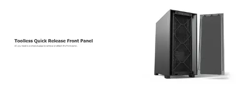 Montech кутия AIR 1000 SILENT, Mid-tower Case, Sound Proofing Panels, 3x120mm Silent Fans, Black - image 5