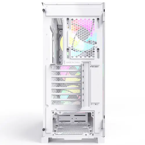 Montech кутия AIR 1000 PREMIUM, Mid-tower Case, TG, 2 Front Panels, 4x120mm ARGB Fans, White - image 4