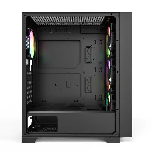 Montech кутия AIR 1000 PREMIUM, Mid-tower Case, TG, 2 Front Panels, 4x120mm ARGB Fans, Black - image 3