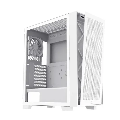 Montech кутия AIR 1000 LITE, Mid-tower Case, TG, 3x120mm Fans, White - image 1