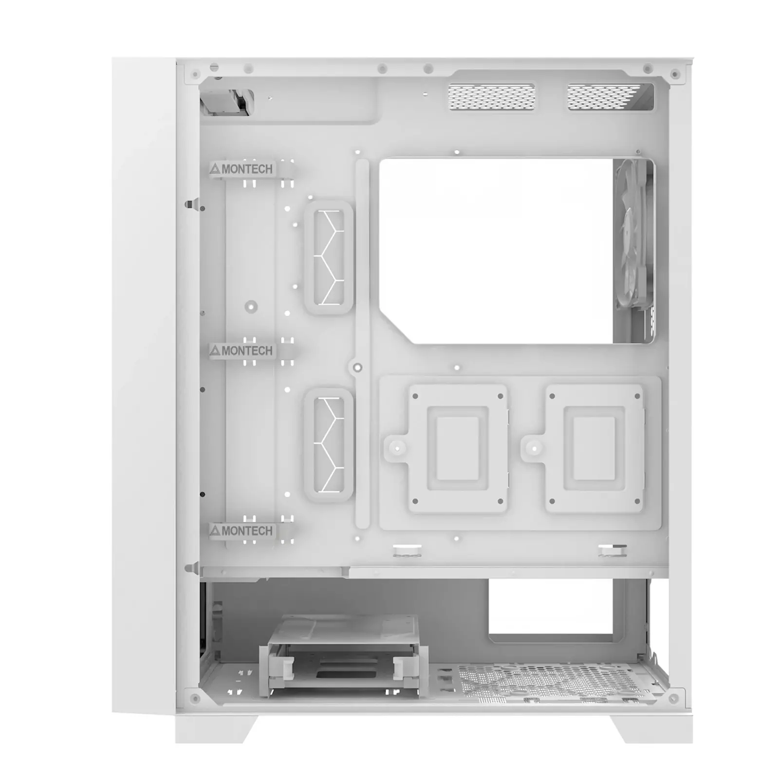 Montech κουτί AIR 1000 LITE, Mid-tower, TG, 3 ανεμιστήρες 120mm, Λευκό - image 3