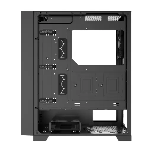 Montech кутия AIR 1000 LITE, Mid-tower Case, TG, 3x120mm Fans, Black - image 3