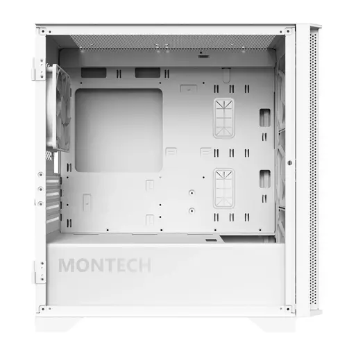 Montech кутия AIR 100 ARGB, Micro ATX Case, TG, 4x120mm ARGB Fans, White - image 5