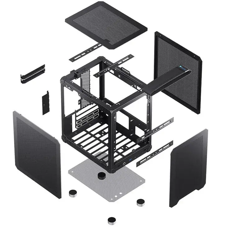 Кутия Jonsbo C6 Mesh, mATX, Black - image 5
