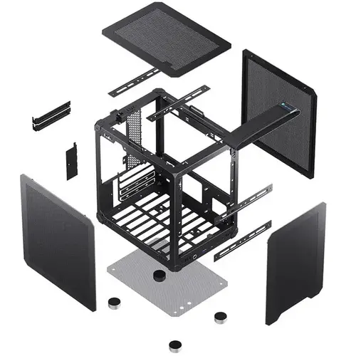 Кутия Jonsbo C6 Mesh, mATX, Black - image 5
