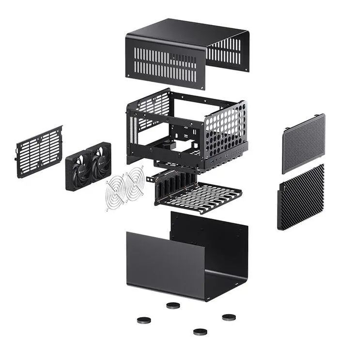 Кутия Jonsbo N3 NAS, Mini-ITX, Black - image 7