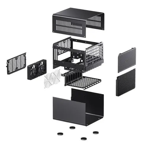 Кутия Jonsbo N3 NAS, Mini-ITX, Black - image 7