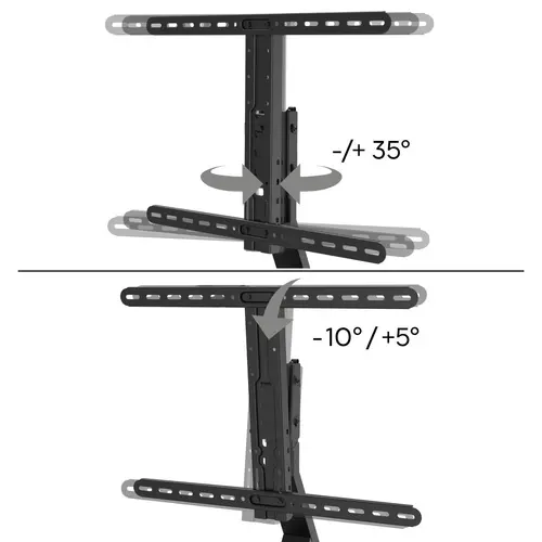 HAMA Βάση τηλεόρασης Stand "Design" έως 165cm / 65", έως 40 kg - 11