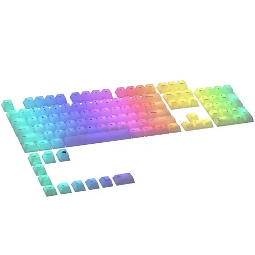 Капачки за механична клавиатура Glorious Polychroma RGB PBT 115-Keycaps, ANSI, US-Layout - image 1