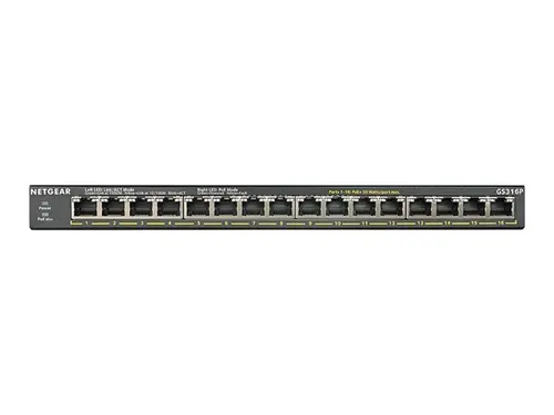 NETGEAR GS316P 16PT GIGABIT UNMNGED SWITCH 16xFlexPoE+ Up to 115W metal case - image 4
