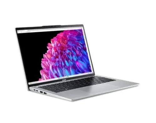 Лаптоп, Acer Swift Go 14,SFG14-73-59KB, Intel Core Ultra 5,(up to 4.30GHz, 12MB), 14" 2.2K IPS (2240x1400) sRGB100% SlimBezel, 1*16GB LPDDR5X 6400MHz, 512GB PCIe NVMe SSD, Intel UMA, QHD Cam, WiFi 7, BT 5.3, Backlit Kbd, No OS, Silver - image 1