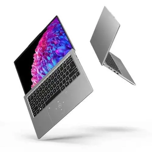 Лаптоп, Acer Swift Go 14,SFG14-73-59KB, Intel Core Ultra 5,(up to 4.30GHz, 12MB), 14" 2.2K IPS (2240x1400) sRGB100% SlimBezel, 1*16GB LPDDR5X 6400MHz, 512GB PCIe NVMe SSD, Intel UMA, QHD Cam, WiFi 7, BT 5.3, Backlit Kbd, No OS, Silver - image 3
