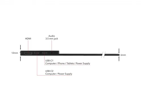 Монитор, Verbatim PMT-15 4K Portable Touchscreen Monitor 15.6" 4K Ultra HD Metal Housing - image 2