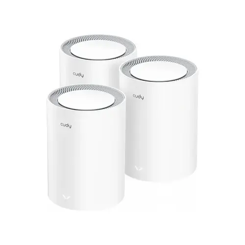 Безжична MESH система Cudy M3000, 3 броя, AX3000 Dual Band, 2.4/5 GHz, 574 -  2402 Mbps