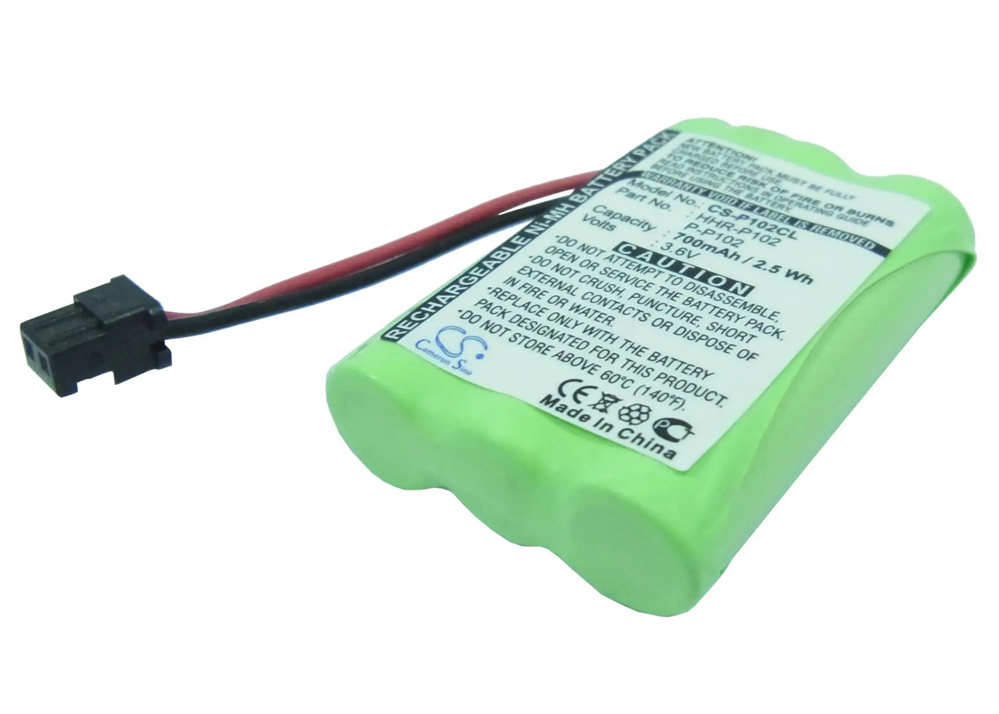 Baterie pentru telefon 3* AAA 3.6V NiMH 700mAh GPT207 pentru Panasonic KX-TC1210 Cameron Sino - image 1