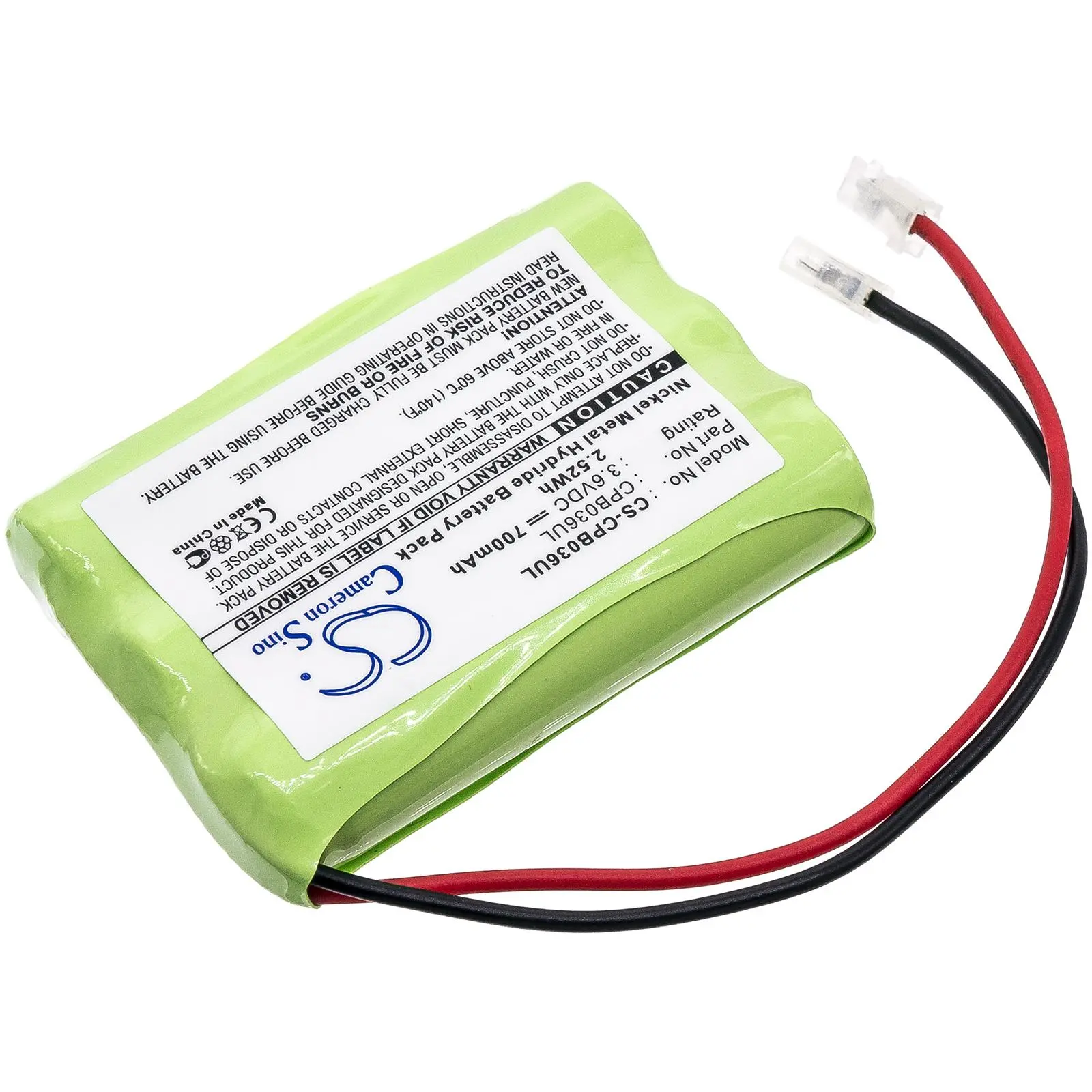 Μπαταρία τηλεφώνου 3* AAA 3.6V NiMH 700mAh GPT207 /universal conector/ για Panasonic KX-TC1210 Cameron Sino - image 2