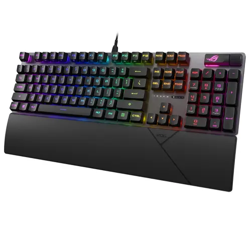 Клавиатура, Asus ROG Strix Scope II RX Gaming Keyboard, IP57, Dampening Foam, Pre-lubed ROG RX Red Optical Switches, UV-Coated ABS Keycaps, multi-function controls, Xbox Game Bar function hotkeys, RGB-Black - 2