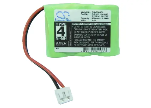 Μπαταρία για τηλέφωνο 3* 1/2АА 3.6V NiMH 600mAh V Tech 2417 KX-A40 Cameron Sino - 1