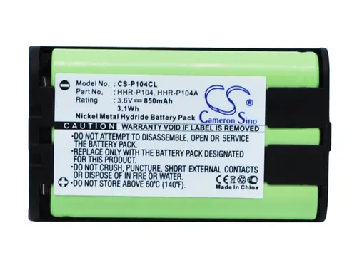 Μπαταρία για τηλέφωνο 3.6V NiMH 850mAh HHR-P104 Panasonic KX-TG5452M Cameron Sino - 1