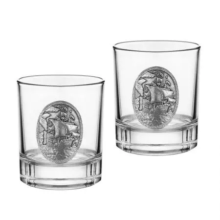 Set sticlă 50 de ani + 6 pahare corabie - 3