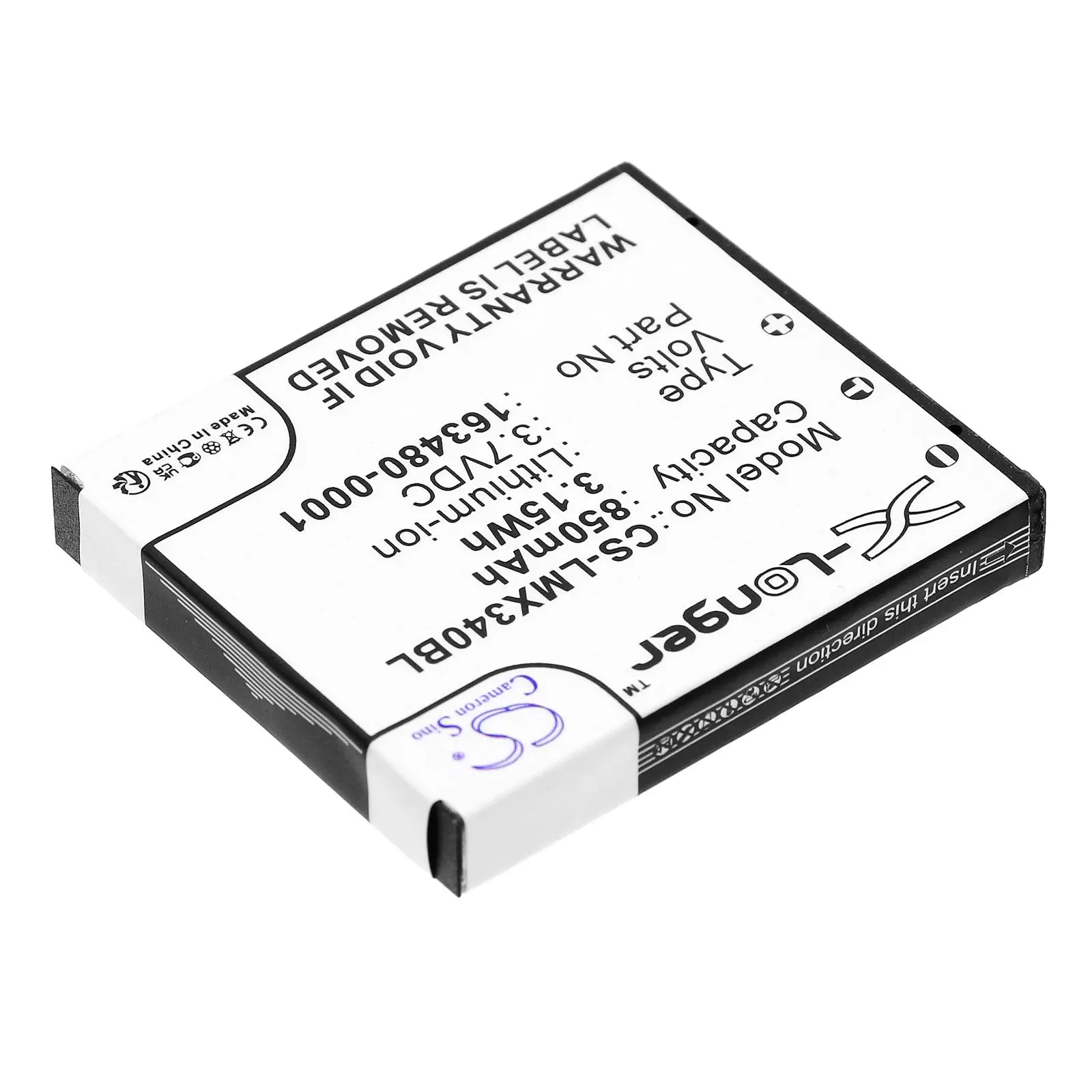 Батерия за баркод скенер Honeywell Voyager 1602G 8650 8670, LXE LX34L1-G  LiIon  3.7V 850mAh Cameron Sino - image 2