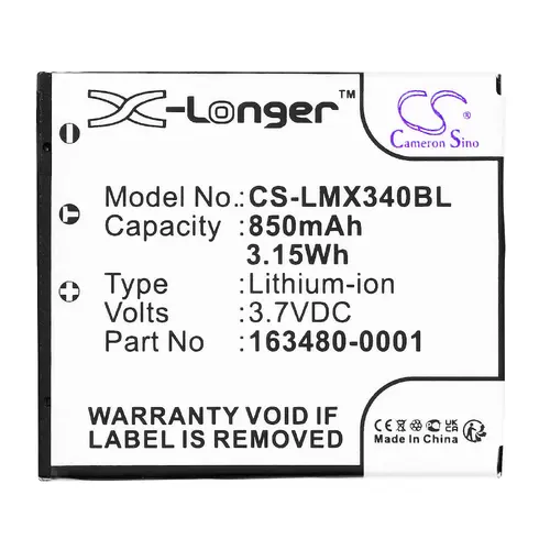 Батерия за баркод скенер Honeywell Voyager 1602G 8650 8670, LXE LX34L1-G  LiIon  3.7V 850mAh Cameron Sino