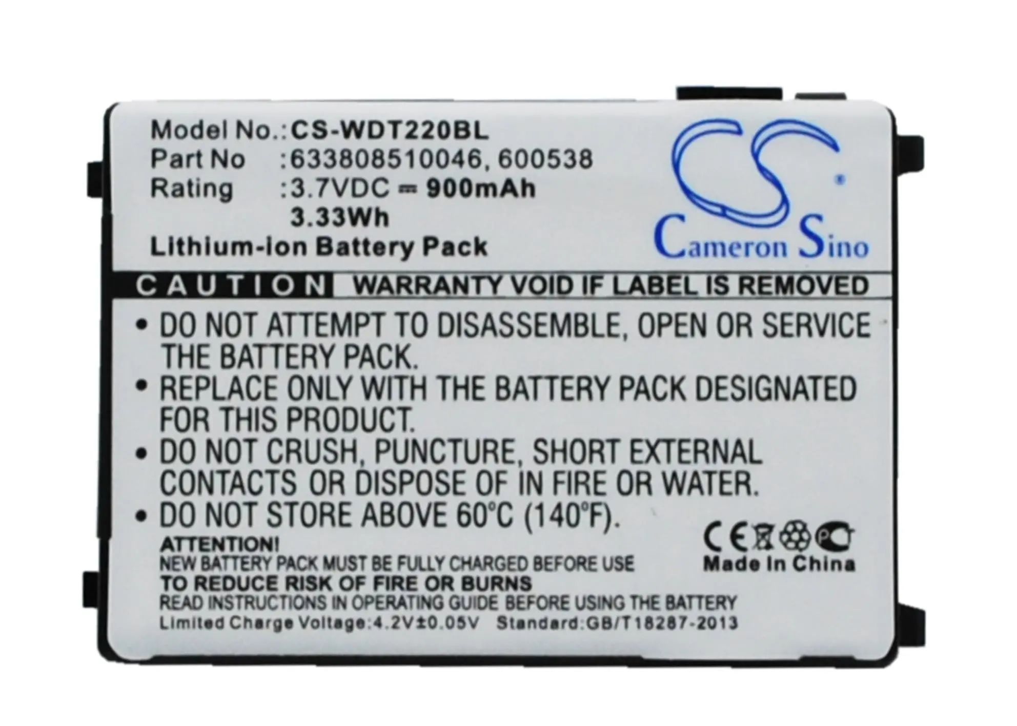 Батерия за баркод скенер DATALOGIC Falcon PT40, PSC PT40, Unitech HT630 LiIon 3.7V 900mAh Cameron Sino