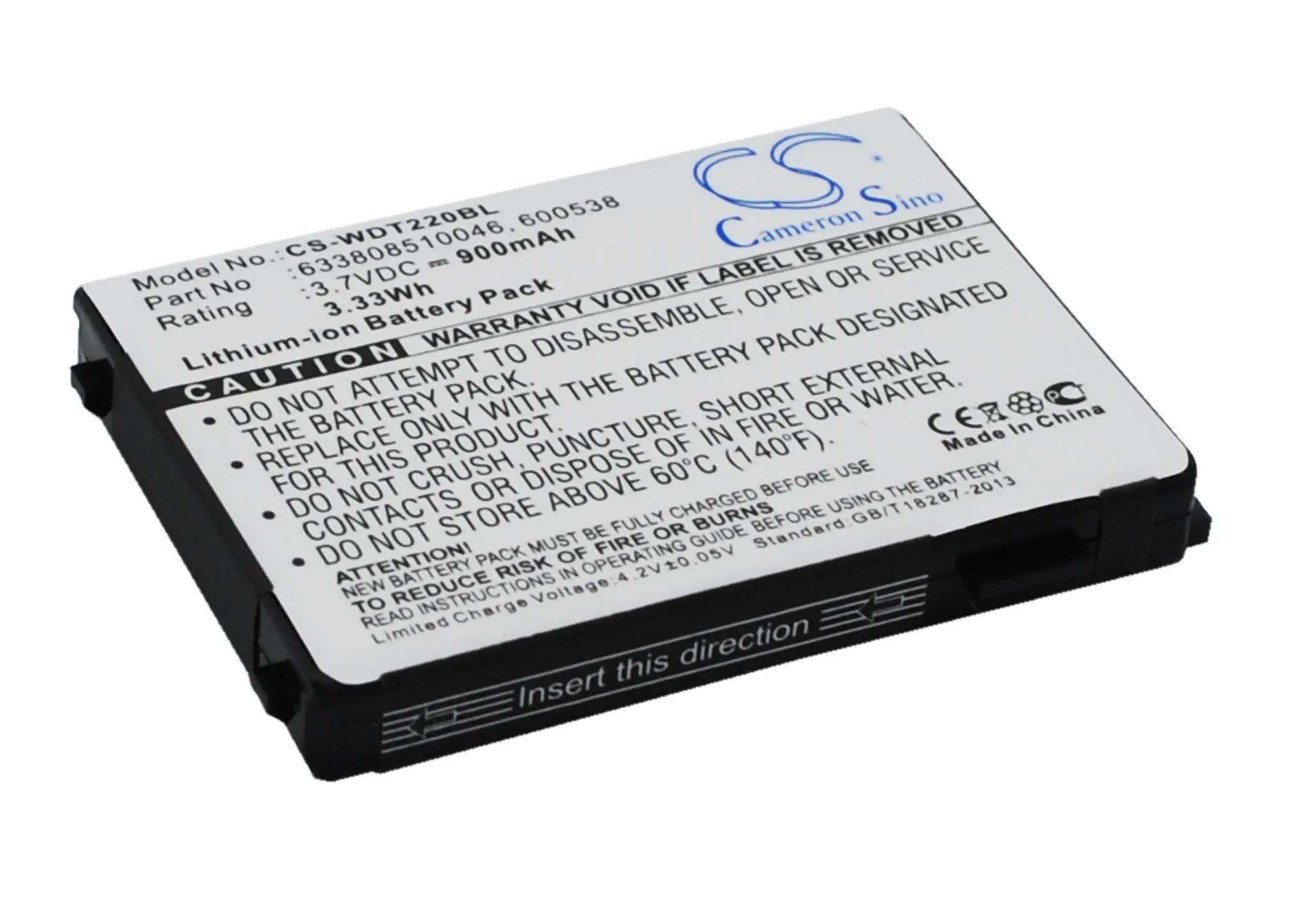 Батерия за баркод скенер DATALOGIC Falcon PT40, PSC PT40, Unitech HT630 LiIon 3.7V 900mAh Cameron Sino - image 1