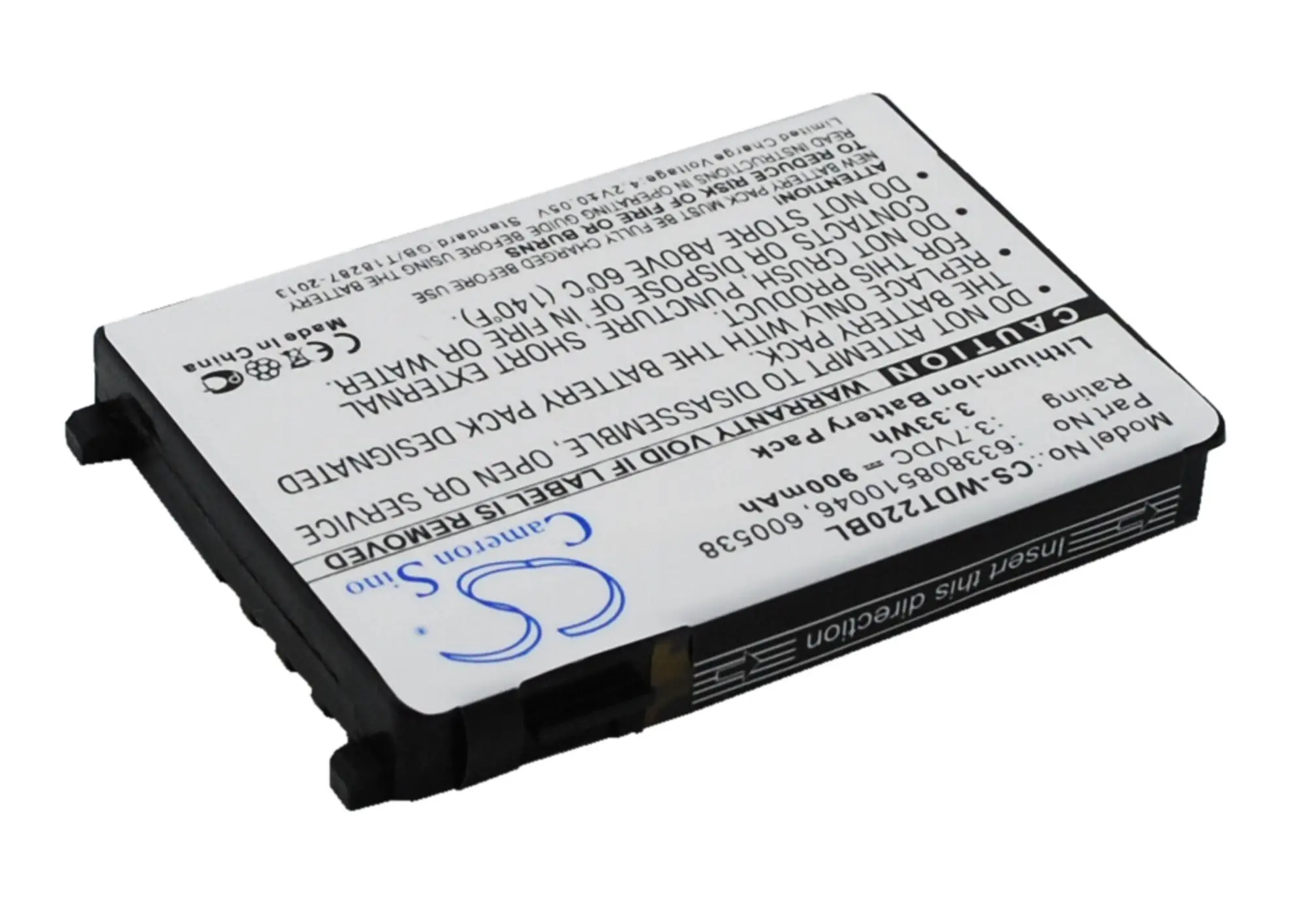 Батерия за баркод скенер DATALOGIC Falcon PT40, PSC PT40, Unitech HT630 LiIon 3.7V 900mAh Cameron Sino - image 2