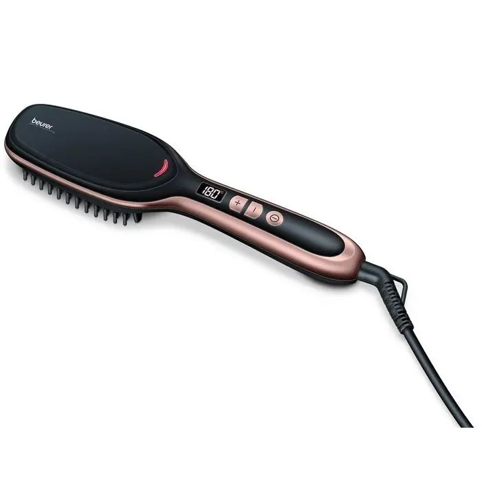 Електрическа четка за коса, Beurer HS 60 Hair straightening brush, LED display, ion technology, ceramic coating, 120-200 °,safety switch-off, fast heat-up
