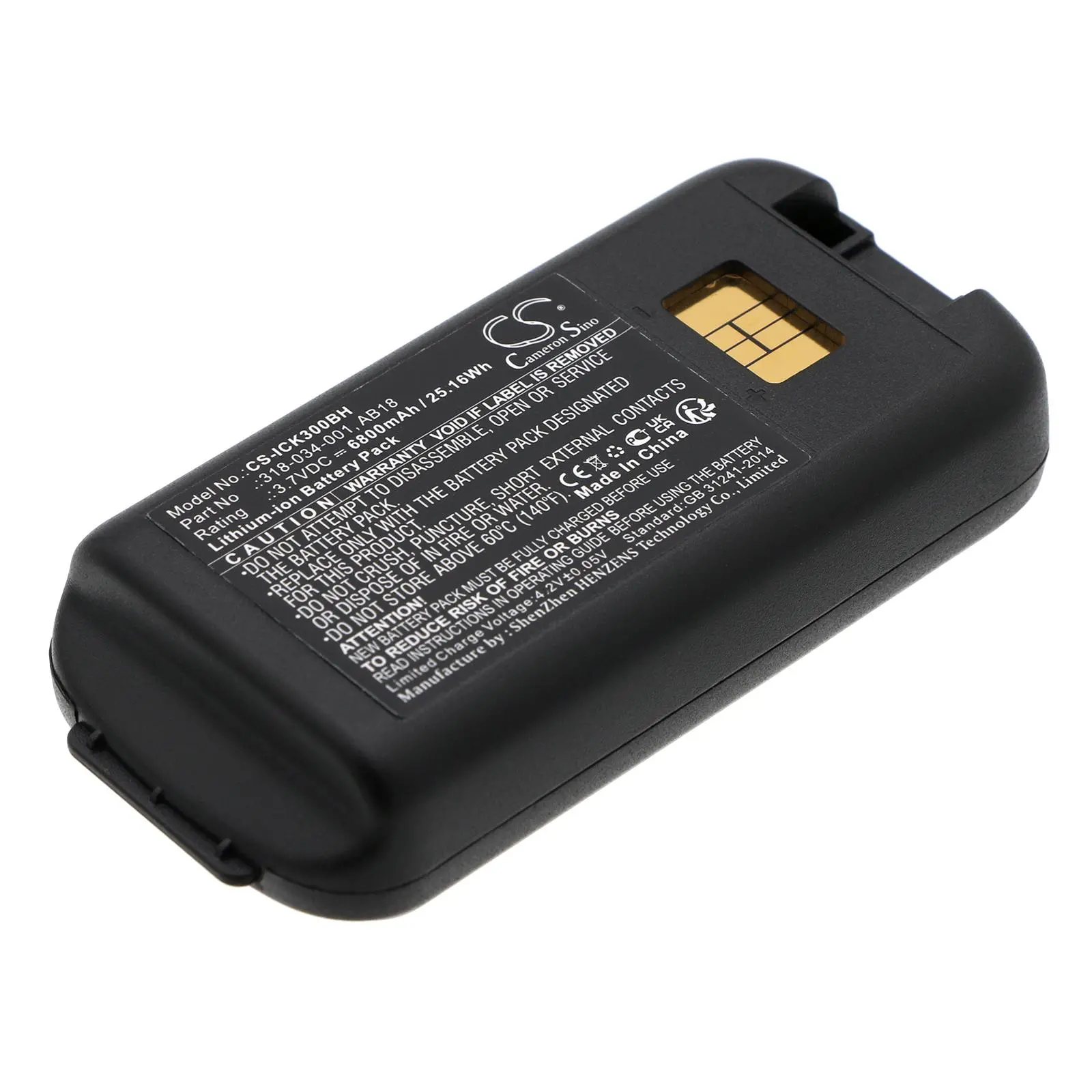 Baterie pentru scaner de coduri de bare Intermec CK3 CK3A 318-034-001 LiIon 3.7V 6800mAh Cameron Sino - image 1