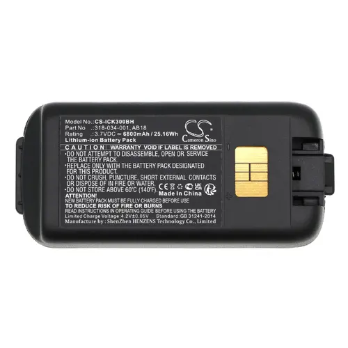 Baterie pentru scaner de coduri de bare Intermec CK3 CK3A 318-034-001 LiIon 3.7V 6800mAh Cameron Sino - 1