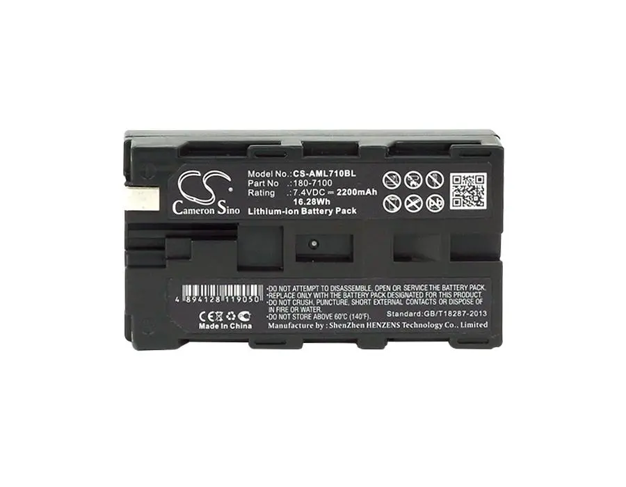 Батерия за баркод скенер AML M7100 M7220 180-7100 LiIon 7.4V 2200mAh Cameron Sino