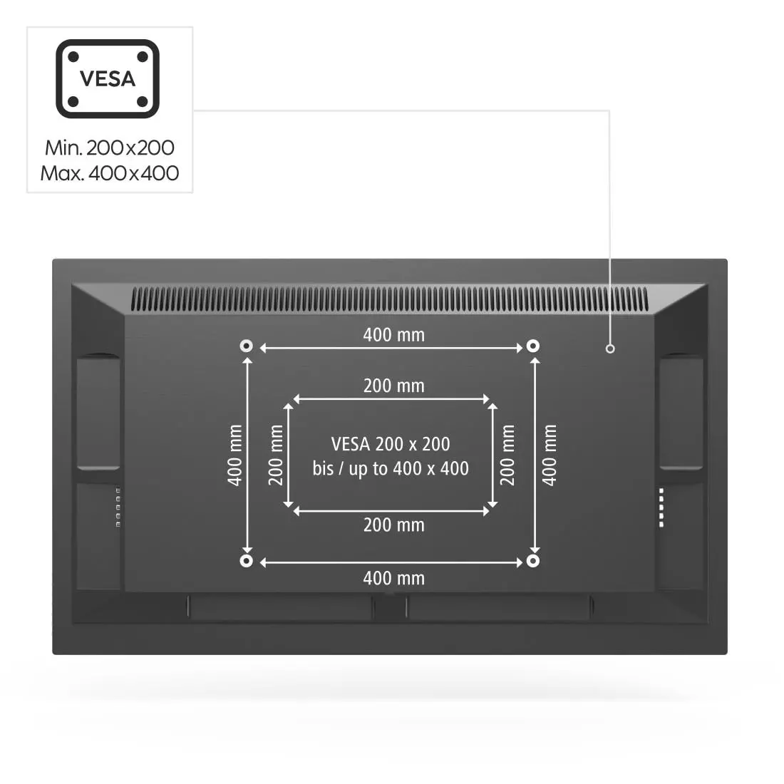 Стойка за таван Hama TV, въртяща се, накланяща се, 165 см (65") до 50 кг, 220878 - image 14
